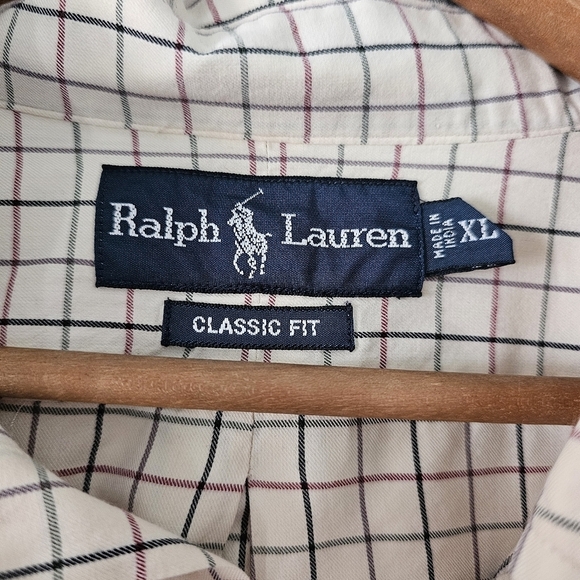 Ralph Lauren Polo Classic Fit Plaid Long Sleeve Button Down Shirt - Picture 4 of 4